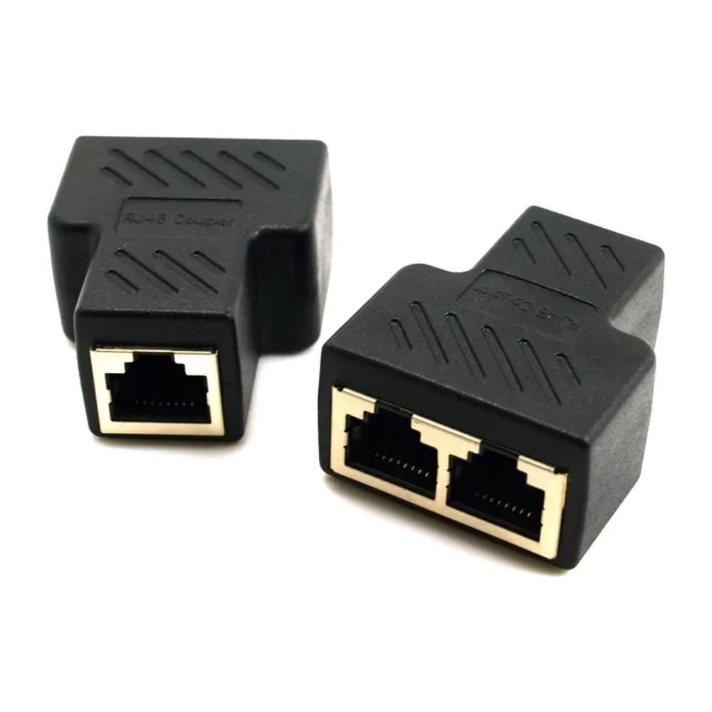 Imagen 2 del producto Splitter RJ45 Ethernet, hasta 1000 Mbps, negro